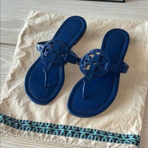 Tory Burch Vibrant Blue Miller Thong Sandals